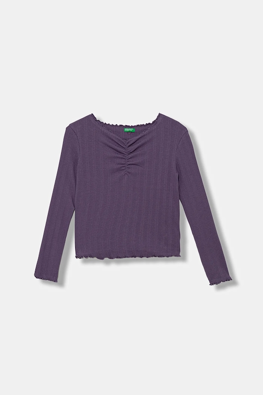Детский лонгслив United Colors of Benetton с эластаном фиолетовой 3KIEC10Q9.G.seasonal