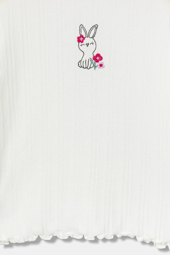 Dziewczynka United Colors of Benetton longsleeve dziecięcy 3KIEG10KK.P.seasonal biały
