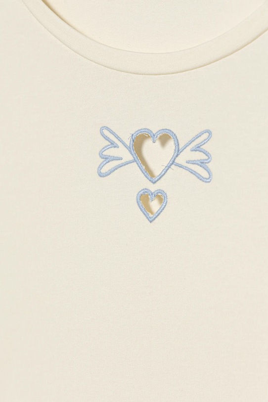 Dziewczynka United Colors of Benetton longsleeve dziecięcy 3P4ZC10QF.G.seasonal beżowy