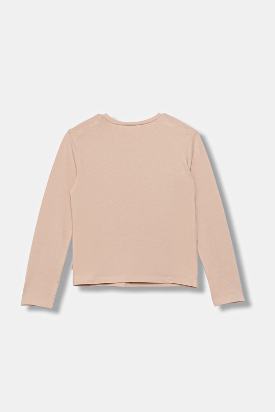 United Colors of Benetton longsleeve dziecięcy 3P4ZC10QF.G.seasonal różowy AW25