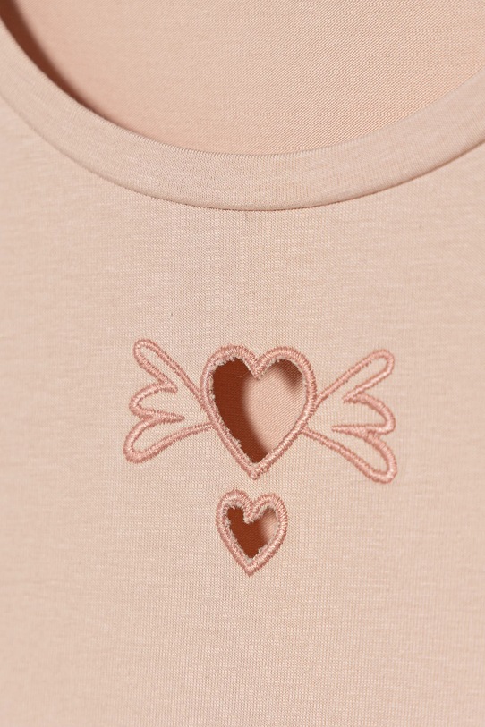 Dziewczynka United Colors of Benetton longsleeve dziecięcy 3P4ZC10QF.G.seasonal różowy