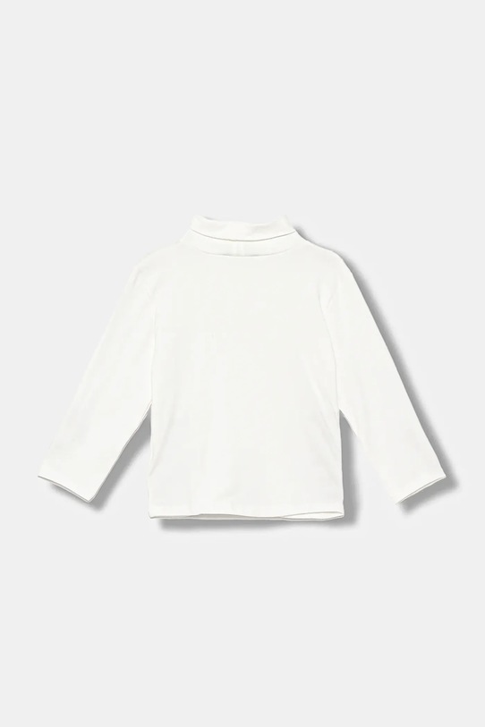 United Colors of Benetton longsleeve dziecięcy 3P4ZG200D.P.Reprop.9BYA biały AW25