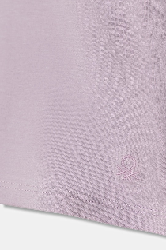 Dziewczynka United Colors of Benetton longsleeve dziecięcy 3P4ZG200D.P.Season.9BYA fioletowy