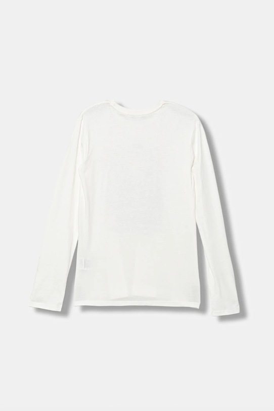 United Colors of Benetton longsleeve bawełniany dziecięcy 35RYC10QE.G.seasonal biały AW25