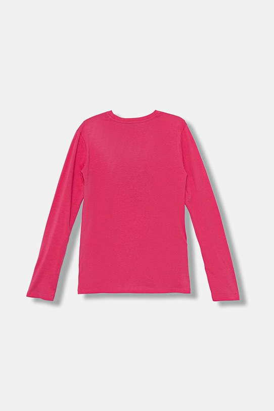 United Colors of Benetton longsleeve bawełniany dziecięcy 35RYC10QE.G.seasonal różowy AW25