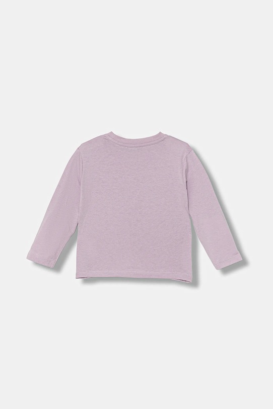 United Colors of Benetton longsleeve bawełniany dziecięcy 35RYG10K7.P.seasonal fioletowy AW25