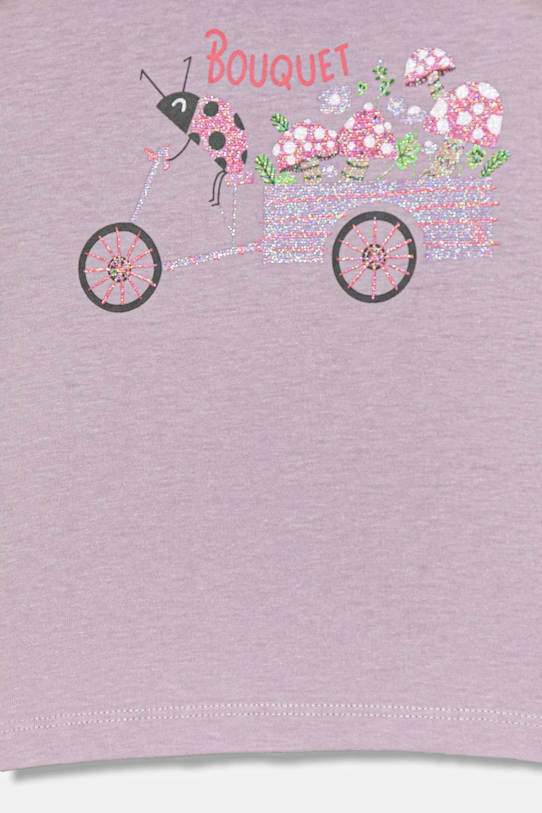 Κοριτσίστικα Παιδικό βαμβακερό μακρυμάνικο United Colors of Benetton 35RYG10K7.P.seasonal μωβ