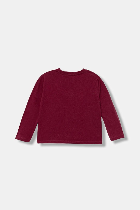 United Colors of Benetton longsleeve bawełniany dziecięcy 35RYG10K7.P.seasonal bordowy AW25