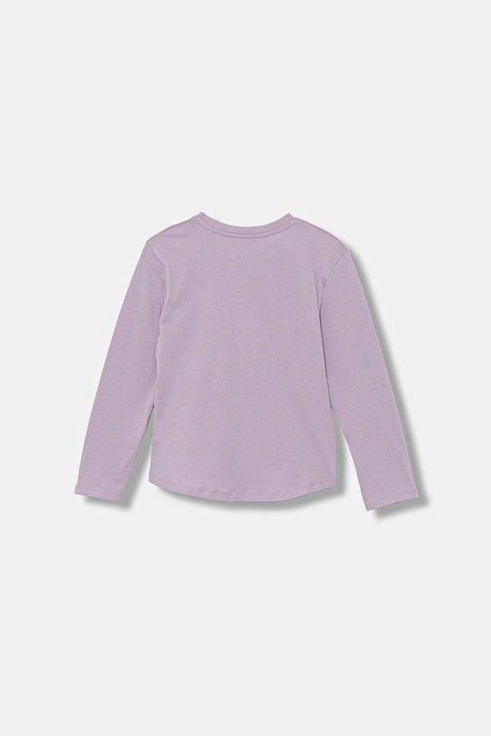 United Colors of Benetton longsleeve bawełniany dziecięcy 3I1XG10K8.P.seasonal fioletowy AW25