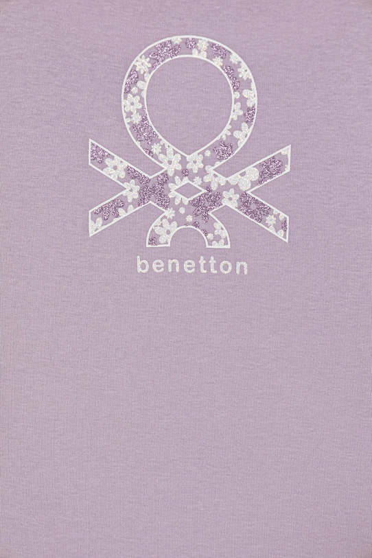 Κοριτσίστικα Παιδικό βαμβακερό μακρυμάνικο United Colors of Benetton 3I9WC10Q2.G.seasonal μωβ