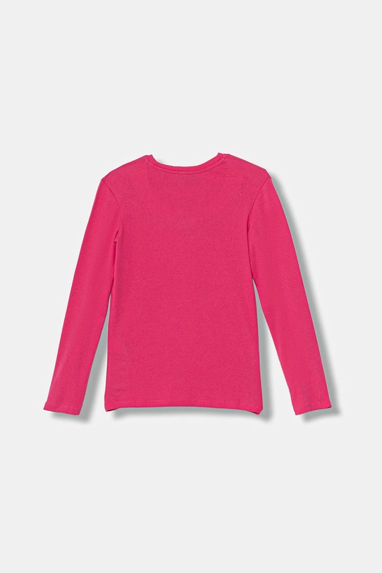 United Colors of Benetton longsleeve bawełniany dziecięcy 3I9WC10Q2.G.seasonal różowy AW25