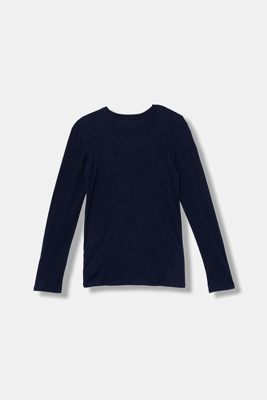 United Colors of Benetton longsleeve bawełniany dziecięcy 3I9WC10Q2.G.seasonal granatowy AW25