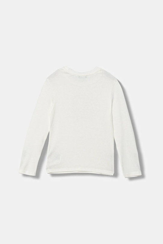 United Colors of Benetton longsleeve bawełniany dziecięcy 3I9WG10JS.P.seasonal biały AW25