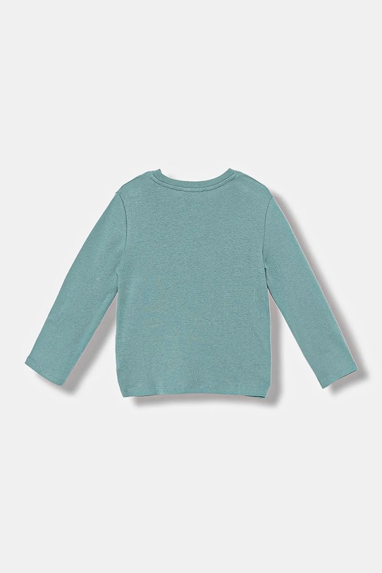 United Colors of Benetton longsleeve bawełniany dziecięcy 3I9WG10JS.P.seasonal turkusowy AW25