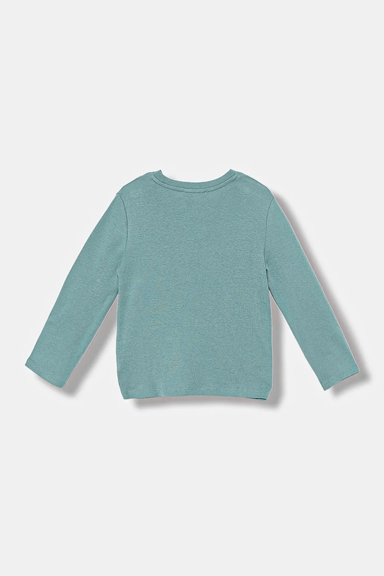 Παιδικό βαμβακερό μακρυμάνικο United Colors of Benetton 3I9WG10JS.P.seasonal τιρκουάζ AW25