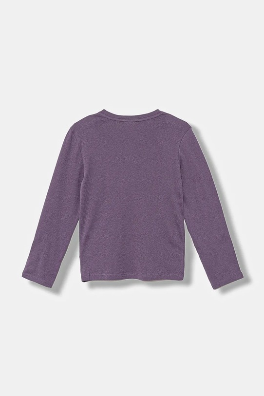 United Colors of Benetton longsleeve bawełniany dziecięcy 3I9WG10JS.P.seasonal fioletowy AW25