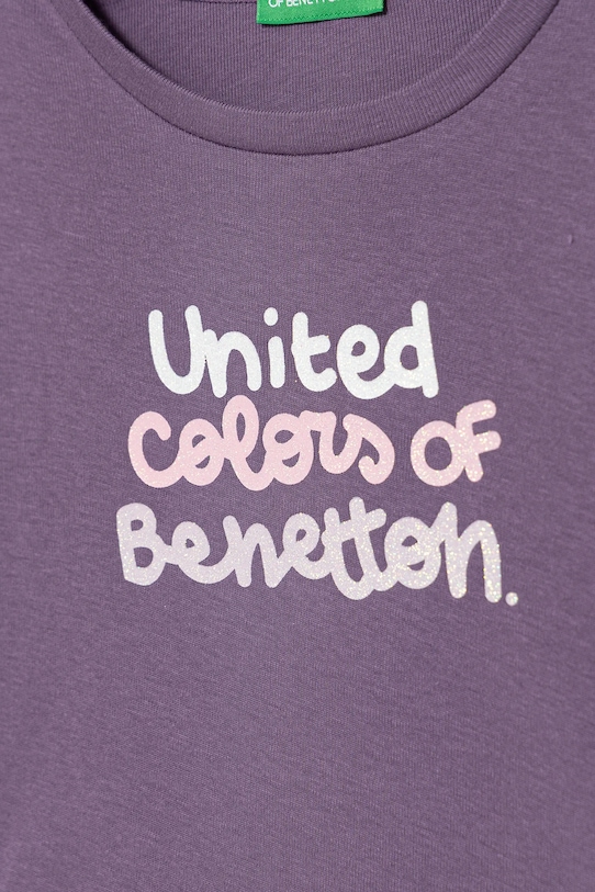 Κοριτσίστικα Παιδικό βαμβακερό μακρυμάνικο United Colors of Benetton 3I9WG10JS.P.seasonal μωβ