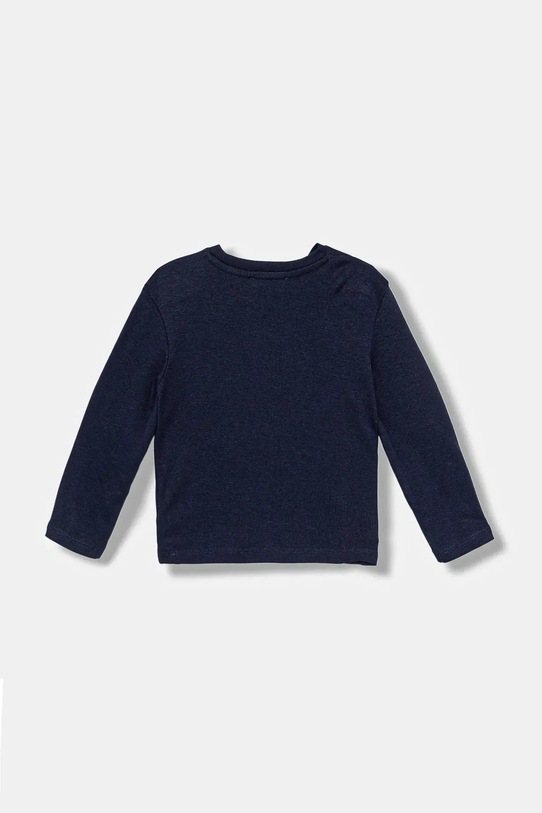United Colors of Benetton longsleeve bawełniany dziecięcy 3I9WG10JS.P.seasonal granatowy AW25