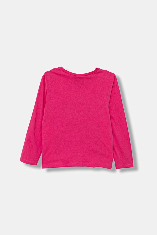 Detská bavlnená košeľa s dlhým rukávom United Colors of Benetton 35RYC10Q7.G.seasonal ružová AW25