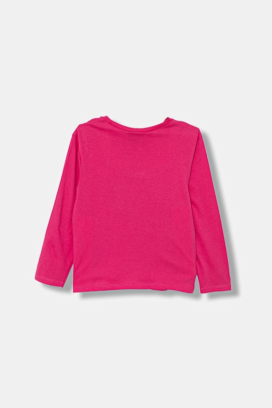 United Colors of Benetton longsleeve bawełniany dziecięcy 35RYC10Q7.G.seasonal różowy AW25