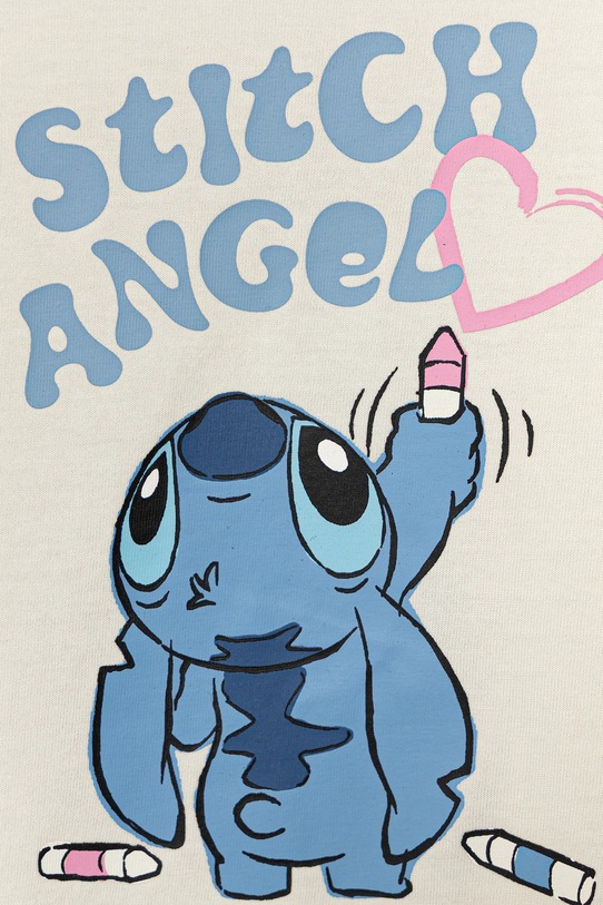 Дівчинка Дитячий бавовняний лонгслів United Colors of Benetton 35RYG10KC.P.seasonal бежевий