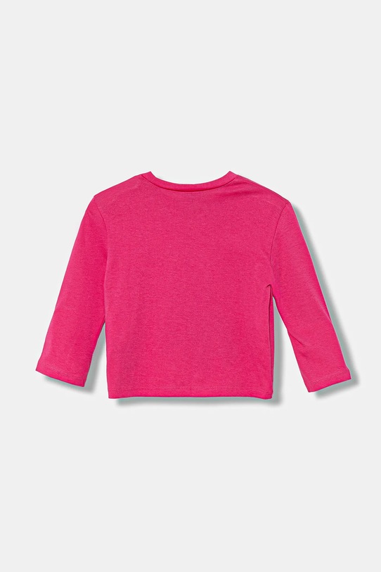 United Colors of Benetton longsleeve bawełniany dziecięcy 35RYG10KC.P.seasonal różowy AW25