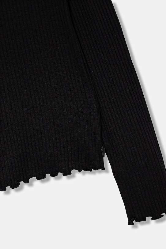 Fete United Colors of Benetton longsleeve copii 3F1AC203O.G.reproposed negru