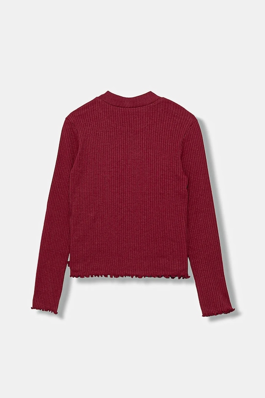 United Colors of Benetton longsleeve dziecięcy 3F1AC203O.G.Season.9BYA bordowy AW25