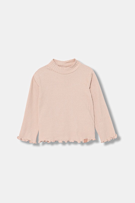 Detské tričko s dlhým rukávom United Colors of Benetton s elastanom ružová 3F1AG10JT.P.seasonal