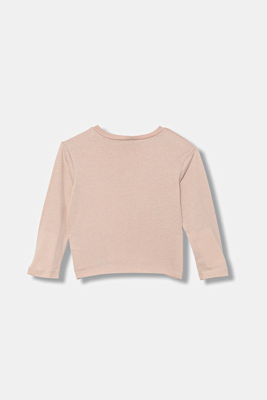 Дитячий бавовняний лонгслів United Colors of Benetton 3I1XG10KI.P.seasonal рожевий AW25