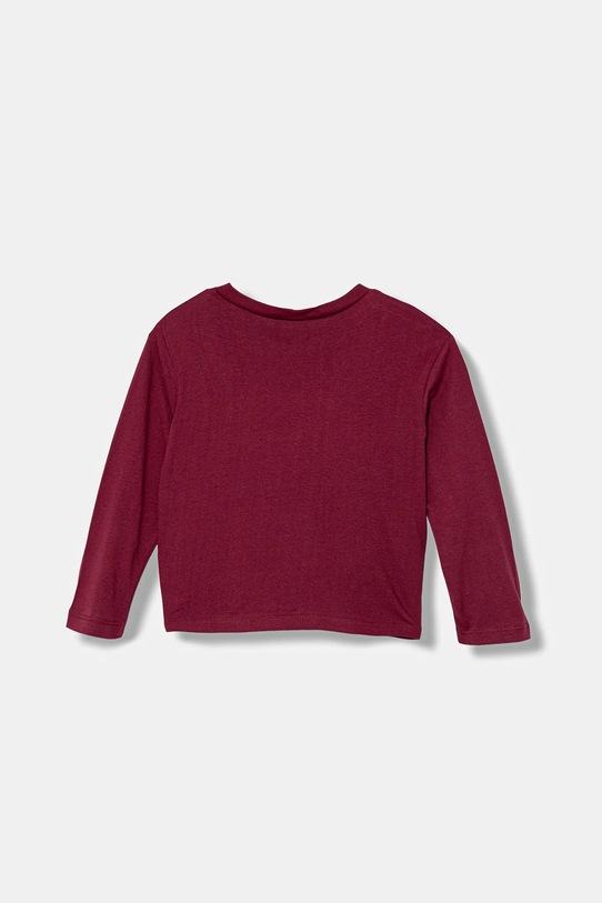 United Colors of Benetton longsleeve bawełniany dziecięcy 3I1XG10KI.P.seasonal bordowy AW25