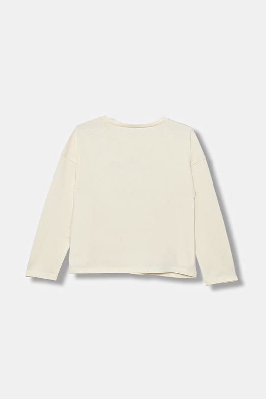 Otroška bombažna majica z dolgimi rokavi United Colors of Benetton 3I1XG10KL.P.seasonal bež AW25