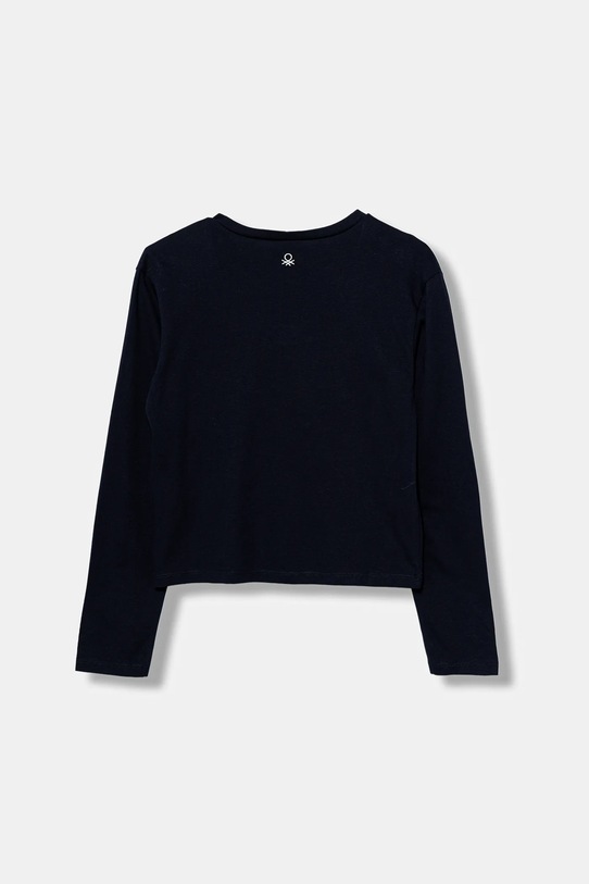 Дитячий бавовняний лонгслів United Colors of Benetton 3IVWC10PX.G.seasonal темно-синій AW25