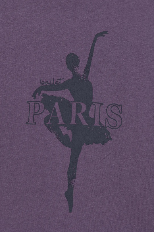 Dziewczynka United Colors of Benetton longsleeve bawełniany dziecięcy 3JERC10QM.G.seasonal fioletowy