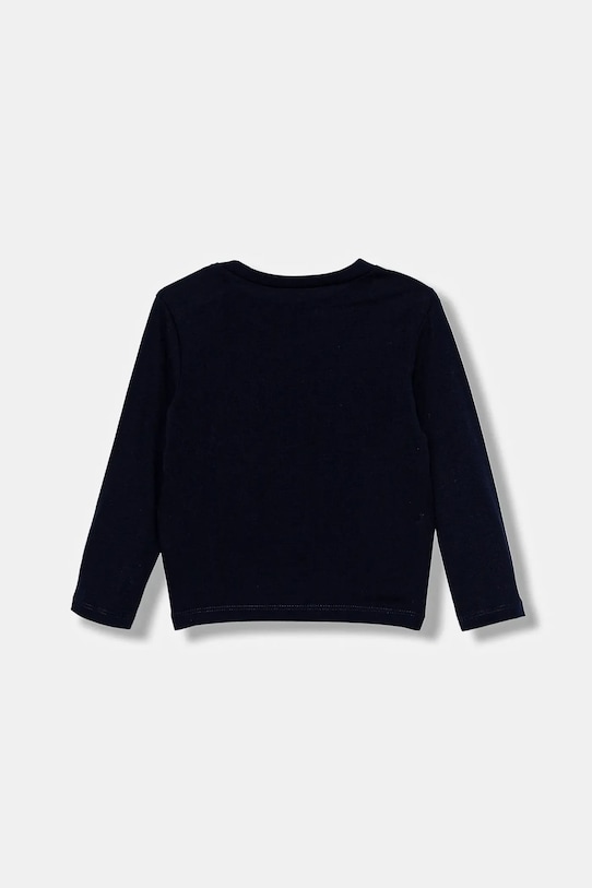 Дитячий бавовняний лонгслів United Colors of Benetton 3JERG10KB.P.seasonal темно-синій AW25