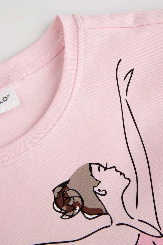 Dziewczynka Coccodrillo longsleeve dziecięcy ZC5143103VGA różowy
