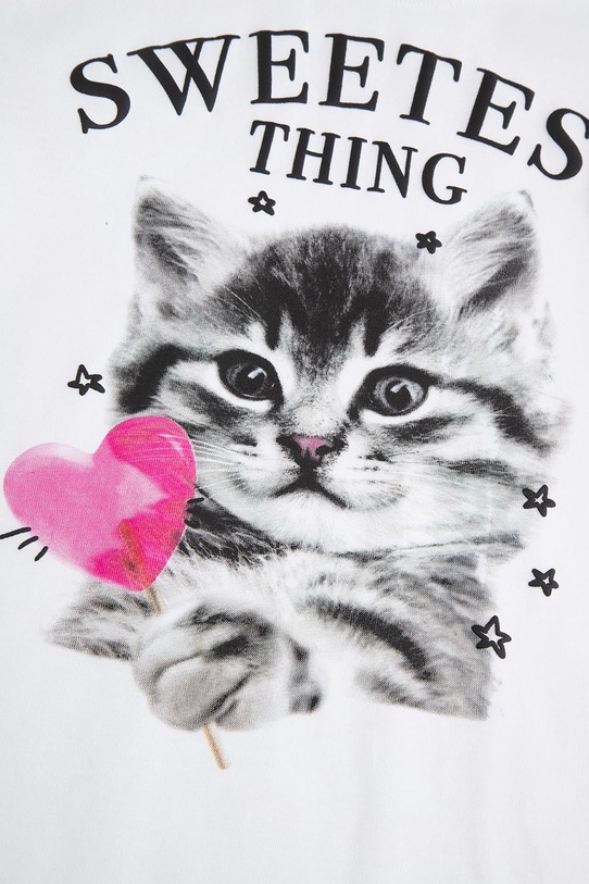 Dječja majica dugih rukava s pamukom Coccodrillo bijela ZC5143106CGK