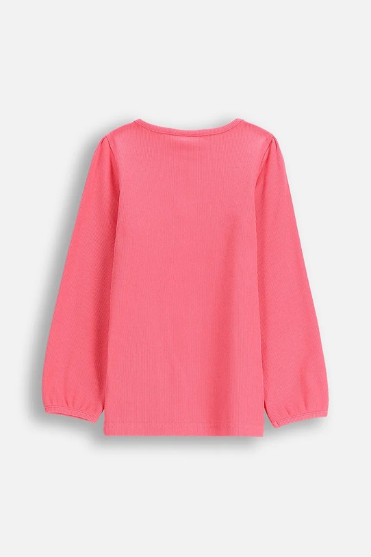 Dětské tričko s dlouhým rukávem s bavlnou Coccodrillo ZC5143104RGK růžová AW25
