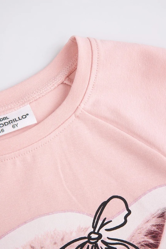 Dziewczynka Coccodrillo longsleeve dziecięcy ZC5143104CGK różowy