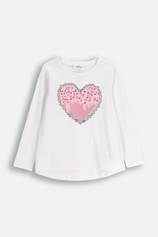 Coccodrillo longsleeve dziecięcy z elastanem biały ZC5143101FGK