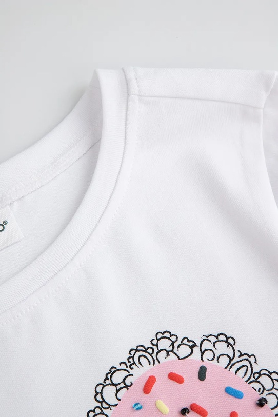 Dziewczynka Coccodrillo longsleeve dziecięcy ZC5143101FGK biały