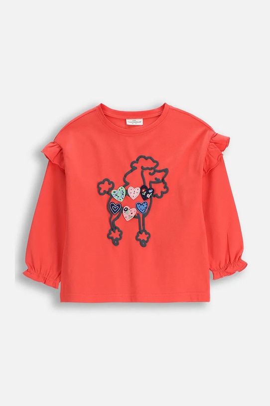 Coccodrillo t-shirt bawełniany dziecięcy bawełna czerwony ZC5143102FGK