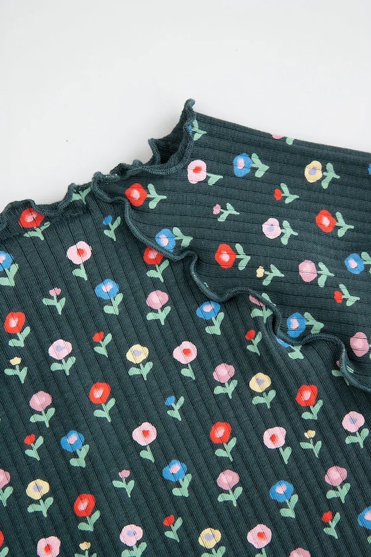 Dievča Detské tričko Coccodrillo ZC5143901FGK zelená