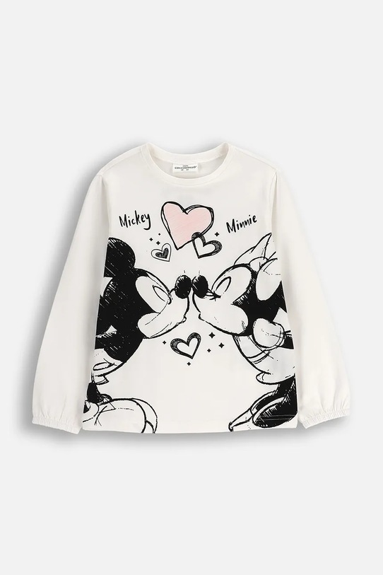 Coccodrillo longsleeve dziecięcy z elastanem beżowy ZC5143104LGD