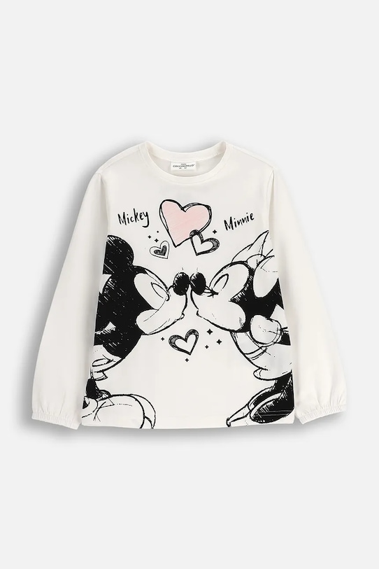 Coccodrillo longsleeve dziecięcy z elastanem beżowy ZC5143104LGD