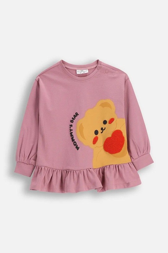 Coccodrillo t-shirt dziecięcy bawełna różowy ZC5143102TGN