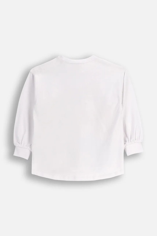 Coccodrillo t-shirt bawełniany niemowlęcy ZC5143103TGN biały AW25