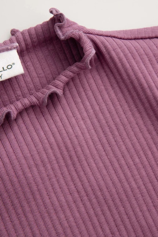 Dziewczynka Coccodrillo longsleeve dziecięcy ZC5143901WGJ fioletowy