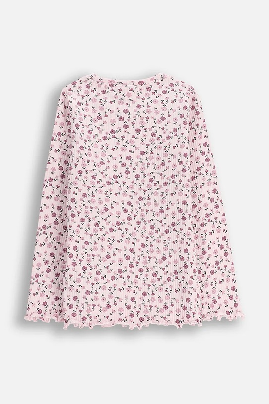 Dziewczynka Coccodrillo longsleeve bawełniany ZC5143102WGK różowy