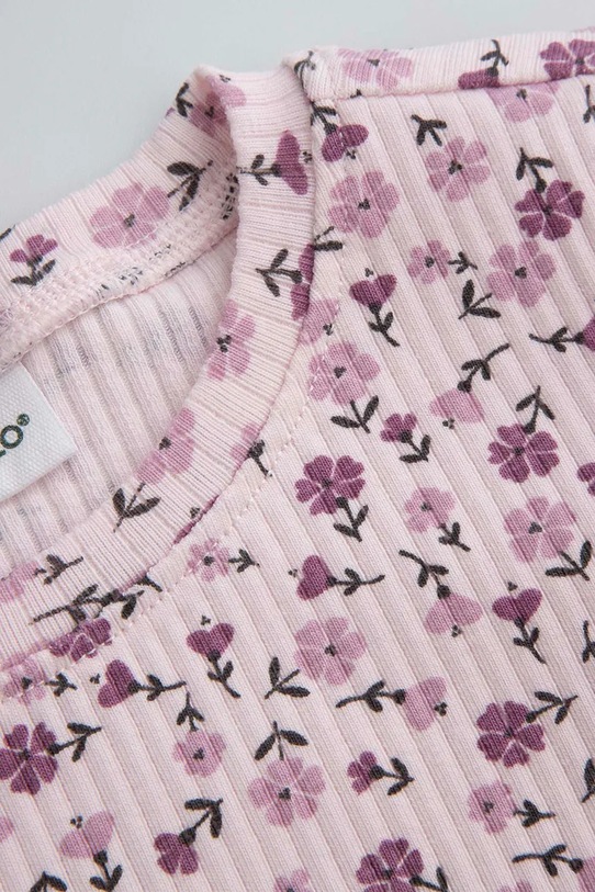 Coccodrillo longsleeve bawełniany różowy ZC5143102WGK